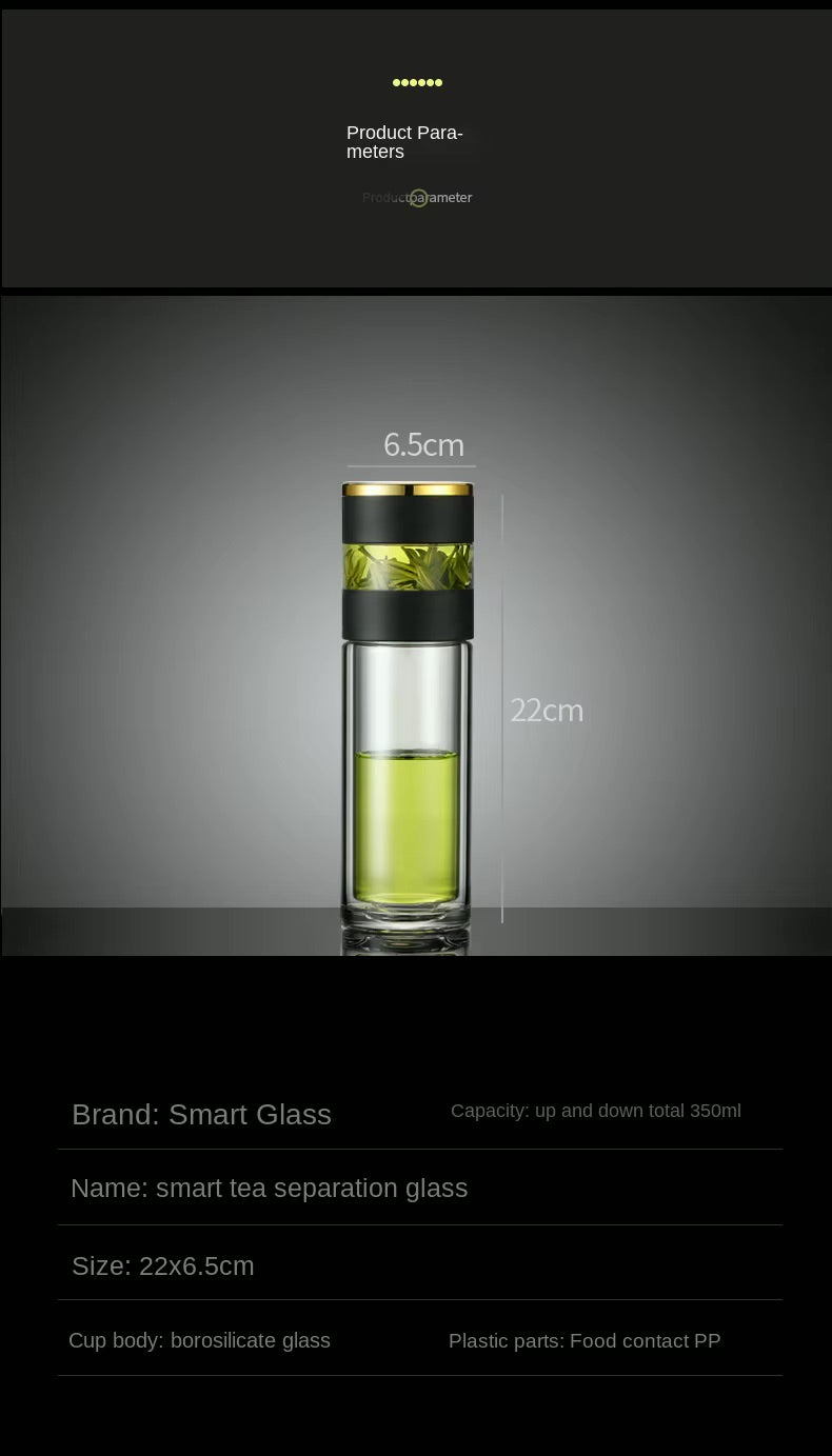Tea Infuser Vacuum Flask with Temperature LED Display,