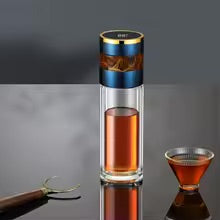 Tea Infuser Vacuum Flask with Temperature LED Display,