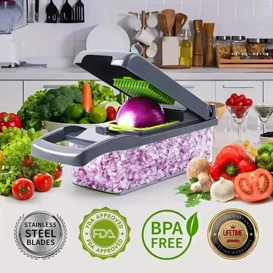 6-in-1 Multifunctional Vegetable Chopper & Slicer